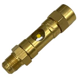 M50041 Inspection Sight Glass #6 – 3/8″ 45° Flare, 5/8-18 Thread